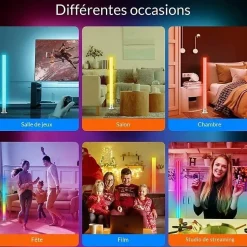 Lampe sur Pied Connectée WiFi RGBW 90cm 22W - SILAMP