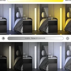 Lampe sur Pied Connectée WiFi RGBW 90cm 22W - SILAMP