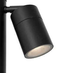 Lampe sur pied extérieur duo - 2 lumière - L 18.7 cm - Noir - Design - Éclairage extérieur