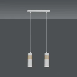 Lampe suspendue AKARI 2 WHITE, Emibig Lighting, Fabriqué en EU