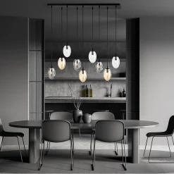 Lampe suspendue ASTRAL 9 BL MIX, Emibig Lighting, Fabriqué en EU