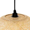 Lampe suspendue d'extérieur orientale en bambou 3 lumières IP44 - Rafael