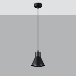 Lampe suspendue en acier 1 ampoule 3000K - 14x14x120cm Sollux