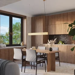 Lampe suspendue en acier 1 lampes 100x8x120cm Sollux