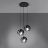 Lampe suspendue en acier 3 lampes 30x30x117cm Sollux
