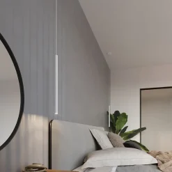 Lampe suspendue en acier 5 lampes 45x5x90cm Sollux