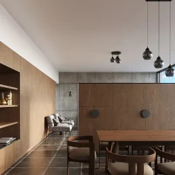 Lampe suspendue en acier 3 ampoules 4000K - 45x15x117cm Sollux