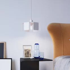 Lampe suspendue en acier 1 lampes 24x24x110cm Sollux