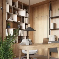 Lampe suspendue en acier 1 ampoule 4000K - 30x30x120cm Sollux