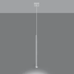 Lampe suspendue en acier 1 lampes 8x8x100cm Sollux