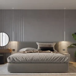 Lampe suspendue en acier 1 lampes 8x8x100cm Sollux