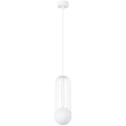 Lampe suspendue en acier 1 lampes 12x12x115cm Sollux