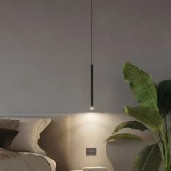 Lampe suspendue en acier 5 ampoules 4000K - 25x25x110cm Sollux