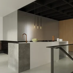 Lampe suspendue en acier 3 lampes 20x20x90cm Sollux