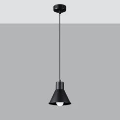 Lampe suspendue en acier 1 lampes 14x14x120cm Sollux