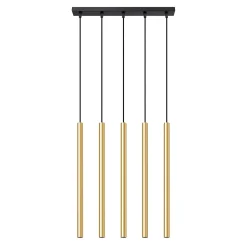 Lampe suspendue en acier 5 ampoules 4000K - 45x5x90cm Sollux