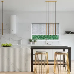 Lampe suspendue en acier 5 ampoules 3000K - 25x25x110cm Sollux