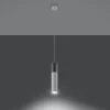 Lampe suspendue en acier/béton 1 ampoule 3000K - 8x8x105cm Sollux