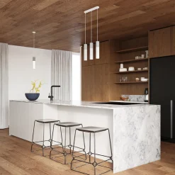 Lampe suspendue en acier/béton 1 ampoule 3000K - 8x8x105cm Sollux