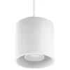 Lampe suspendue en aluminium 1 ampoule 4000K - 10x10x110cm Sollux