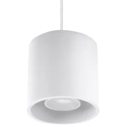 Lampe suspendue en aluminium 1 ampoule 4000K - 10x10x110cm Sollux