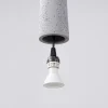 Lampe suspendue en béton 1 ampoule 3000K - 8x8x125cm Sollux
