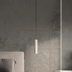 Lampe suspendue en béton 1 ampoule 4000K - 8x8x105cm Sollux