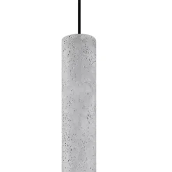 Lampe suspendue en béton 1 ampoule 4000K - 8x8x105cm Sollux