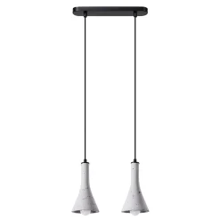 Lampe suspendue en béton 2 lampes 34x12x113cm Sollux