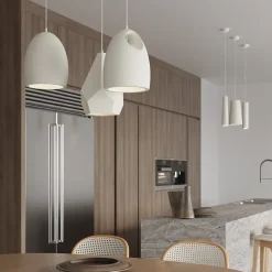 Lampe suspendue en céramique 1 ampoule 4000K - 16x16x128cm Sollux