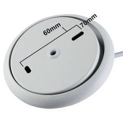 Lampe Suspendue en Métal Blanc et Bois Style Nordique pour Salon et Salle à Manger E27 26cm