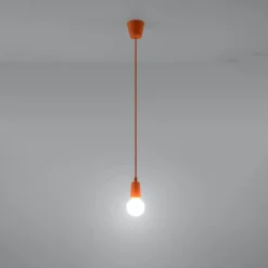 Lampe suspendue en PVC 1 ampoule 3000K - 9x9x90cm Sollux