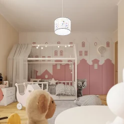 Lampe suspendue en PVC 1 ampoule 3000K - 30x30x82cm Sollux