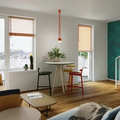 Lampe suspendue en PVC 1 ampoule 4000K - 9x9x90cm Sollux