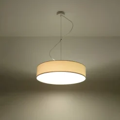 Lampe suspendue en PVC 3 ampoules 3000K - 45x45x111cm Sollux