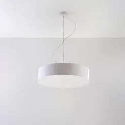 Lampe suspendue en PVC 3 ampoules 3000K - 45x45x111cm Sollux