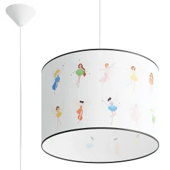 Lampe suspendue en PVC 1 ampoule 3000K - 40x40x95cm Sollux