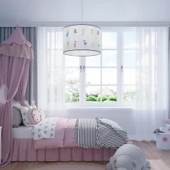 Lampe suspendue en PVC 1 ampoule 3000K - 40x40x95cm Sollux