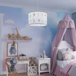 Lampe suspendue en PVC 1 ampoule 3000K - 40x40x95cm Sollux