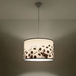 Lampe suspendue en PVC 1 lampes 40x40x82cm Sollux