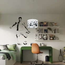 Lampe suspendue en PVC 1 lampes 40x40x82cm Sollux