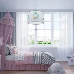 Lampe suspendue en PVC 1 lampes 40x40x95cm Sollux