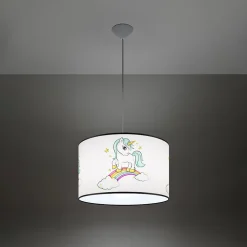 Lampe suspendue en PVC 1 lampes 40x40x95cm Sollux