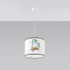 Lampe suspendue en PVC 1 lampes 30x30x95cm Sollux
