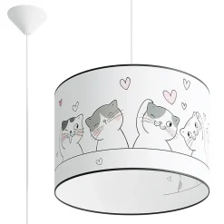 Lampe suspendue en PVC 1 lampes 40x40x95cm Sollux