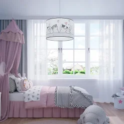 Lampe suspendue en PVC 1 lampes 40x40x95cm Sollux