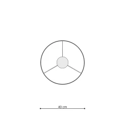 Lampe suspendue en PVC 1 lampes 40x40x95cm Sollux