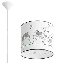 Lampe suspendue en PVC 1 lampes 30x30x95cm Sollux