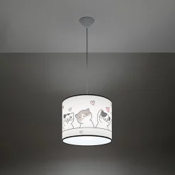 Lampe suspendue en PVC 1 lampes 30x30x95cm Sollux