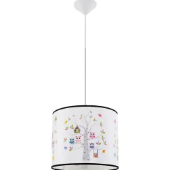 Lampe suspendue en PVC 1 lampes 30x30x82cm Sollux